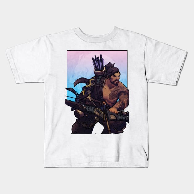 Overwatch - Hanzo Kids T-Shirt by LiamShaw